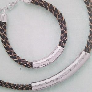 "Organic" Necklace W/ Bracelet Set by PD